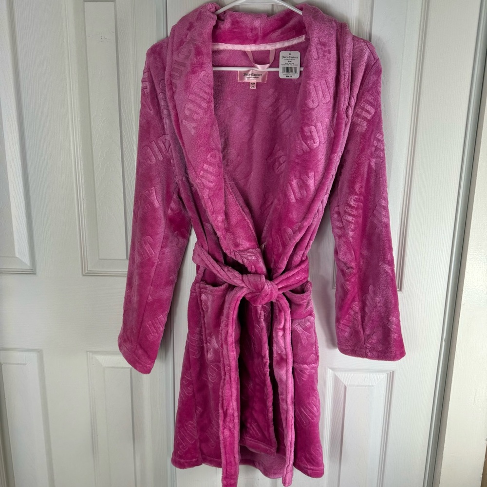 Juicy Couture Pink Plush Robe